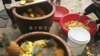 用果酒釀酒設(shè)備做菠蘿酒，簡(jiǎn)單易學(xué)，只需簡(jiǎn)單幾步。