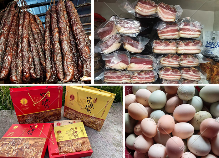 10.11用蒸餾后的酒糟來養(yǎng)豬和雞，制作成土特產(chǎn)